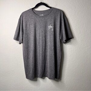 Guy Harvey Men’s Barrel Logo Shirt Gray Classic Fit Size L 100% Polyester NWOT